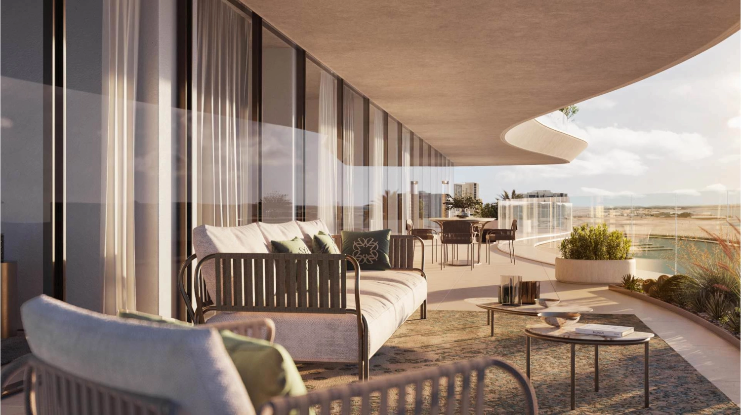 Walk-in wardrobe with custom fittings inside Elie Saab Waterfront residence